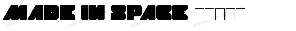 Made in Space字体转换
